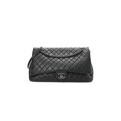 CHANEL XXL TRAVEL FLAP BAG BLACK 1065327 (45*28*15cm)